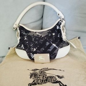 Burberry Floral Beat Check Foley Shoulder Bag